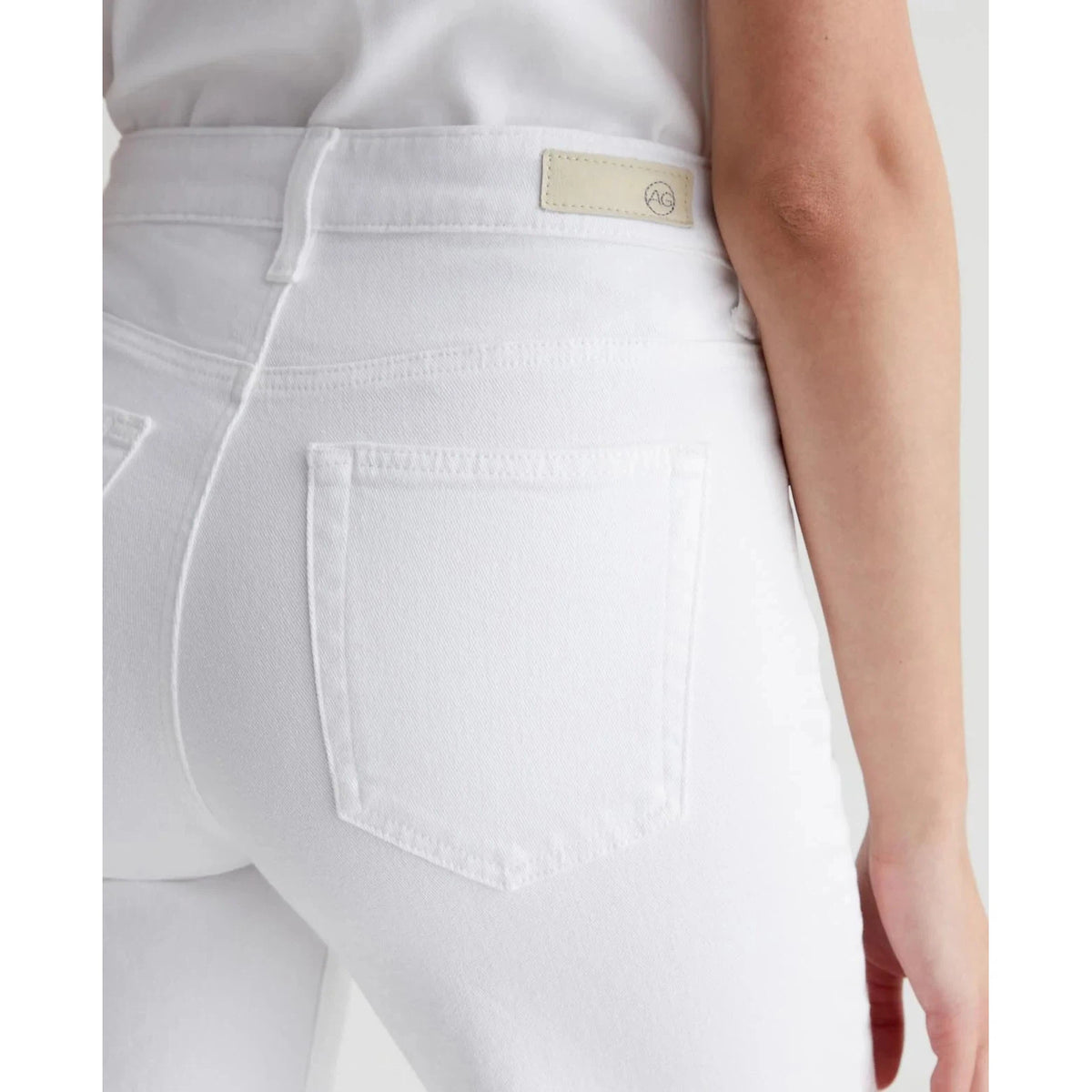 AG Saige Wide Leg Crop - Modern White