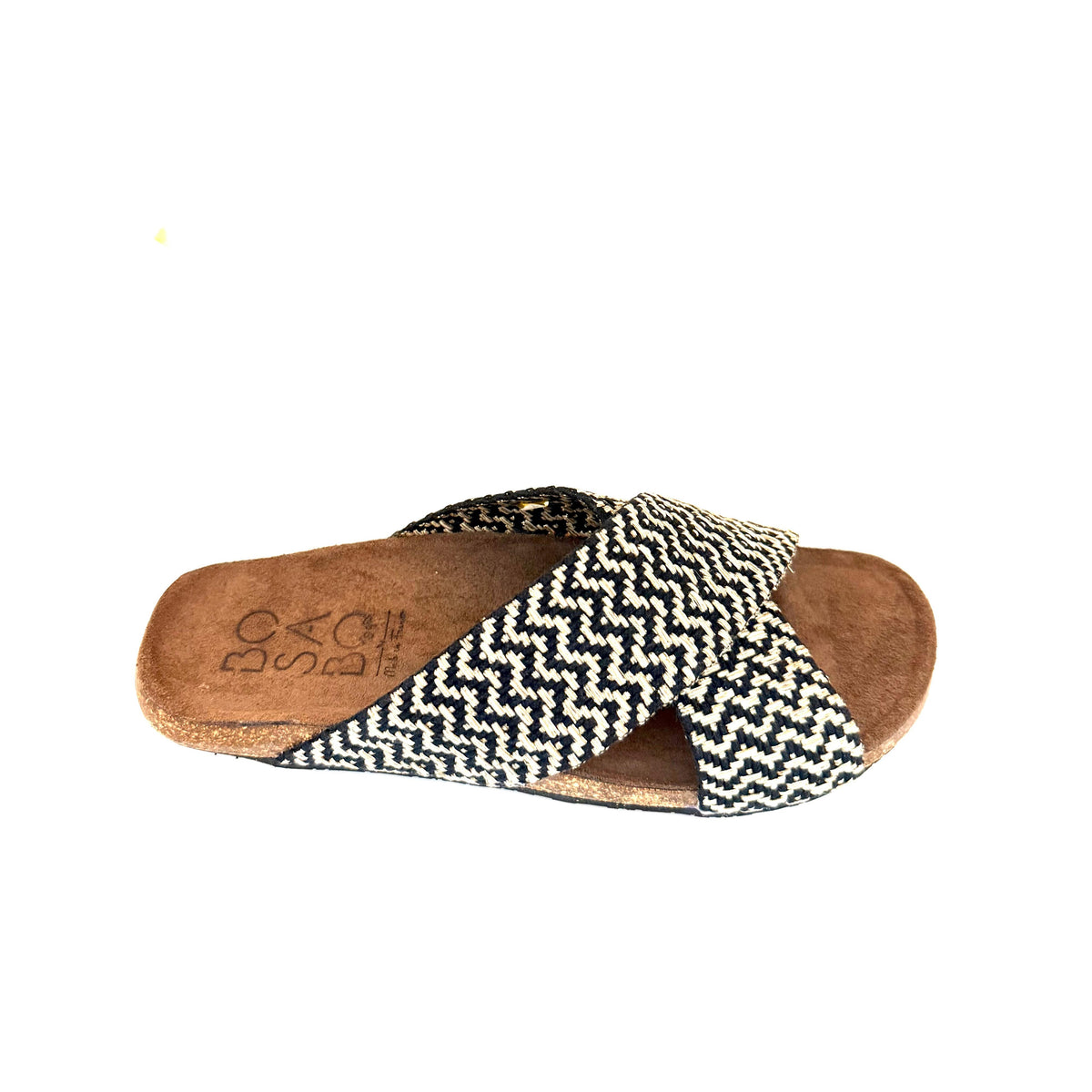 Bosabo Tresse Tissu Bandeau - Noir / Beige Bosabo Pisces Boutique