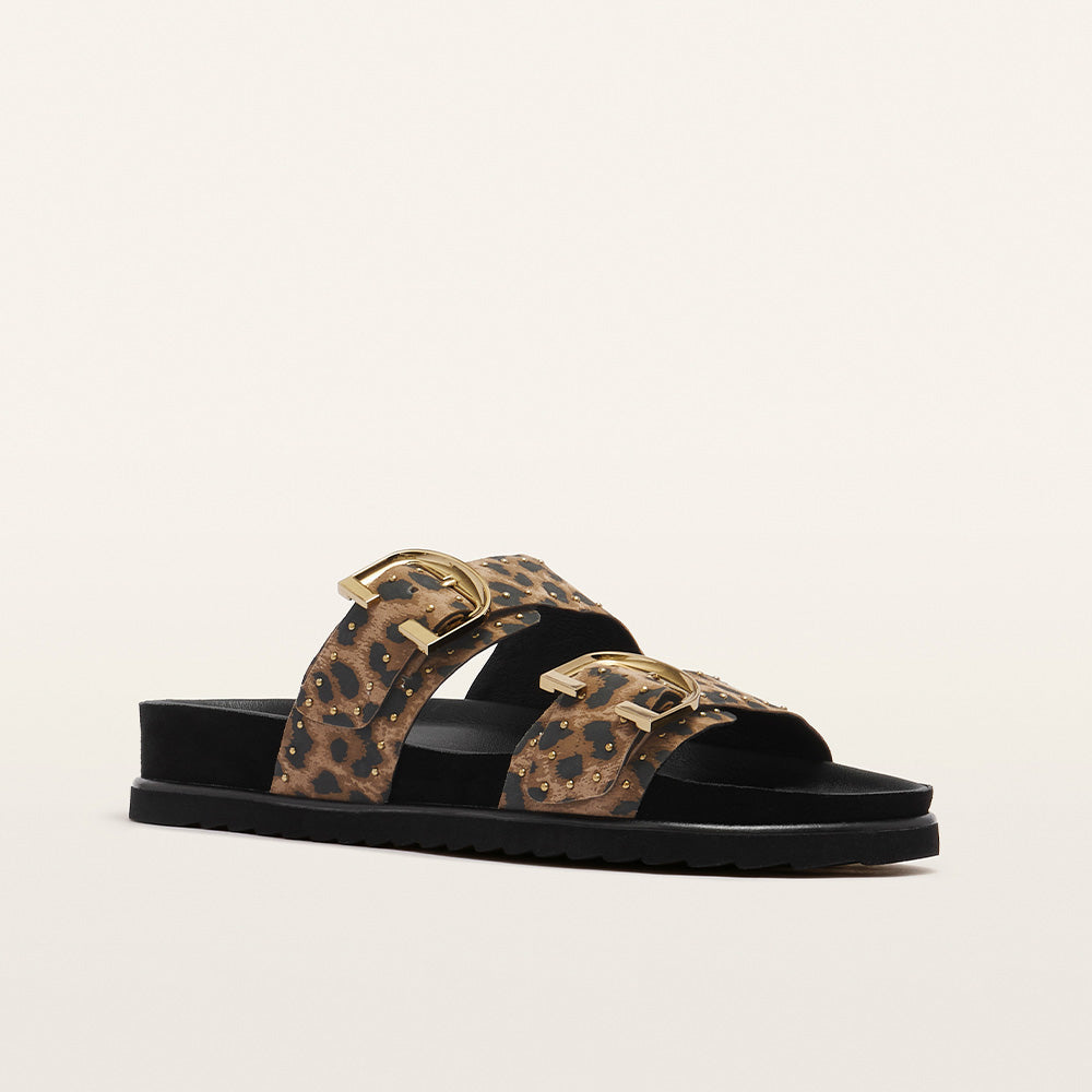 Frankie4 Deon - Leopard Print Suede Stud Frankie4 Pisces Boutique