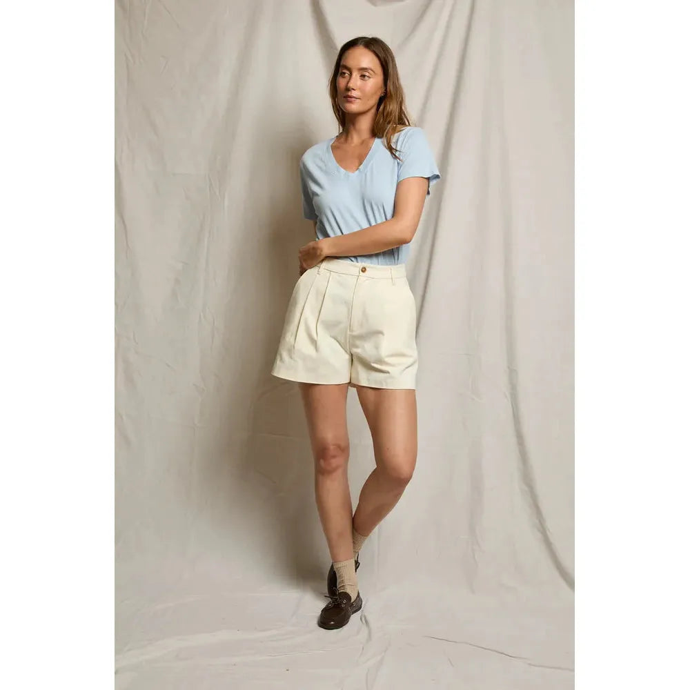 Perfect White Tee Hendrix Boxy V - Powder Blue Perfect White Tee Pisces Boutique