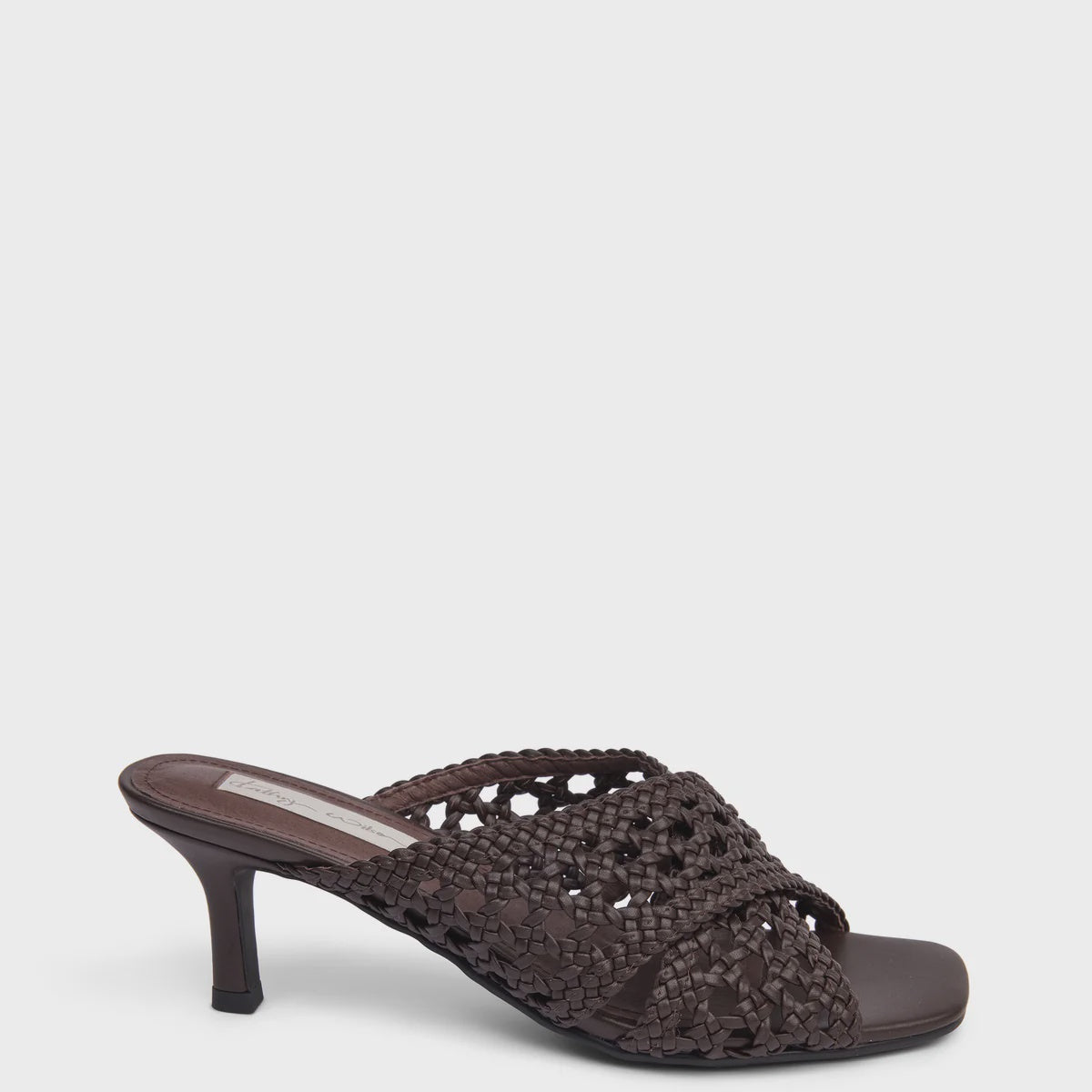 Kathryn Wilson Lila Woven Heel - Chocolate Kathryn Wilson Pisces Boutique