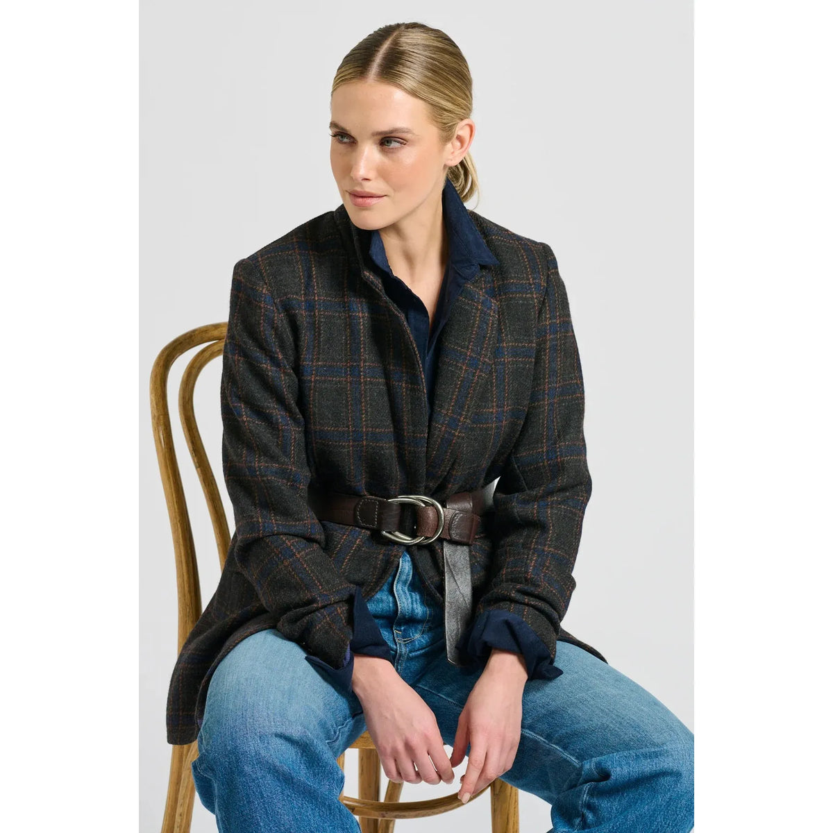 Shirty The iris Blazer - Perfect Plaid Shirty Pisces Boutique