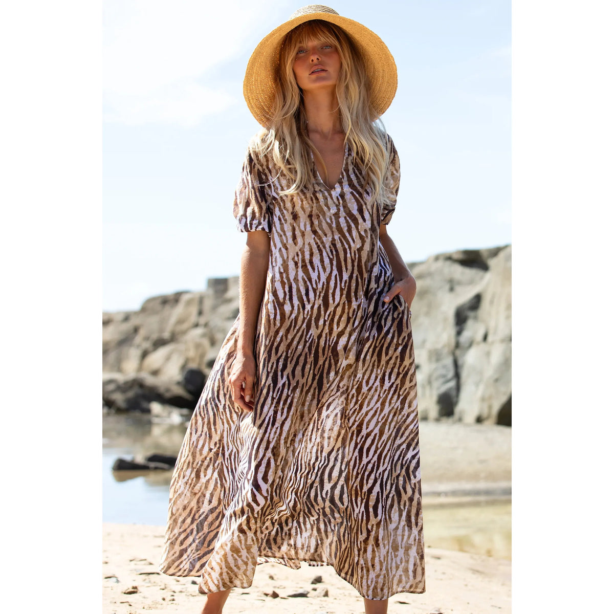 One Season Long Grace - Savanna - Cotton Brown  One Season Pisces Boutique