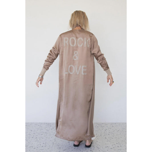 Angel Wings Rock Love Duster - Beige  Angel Wings by Lucy Pisces Boutique
