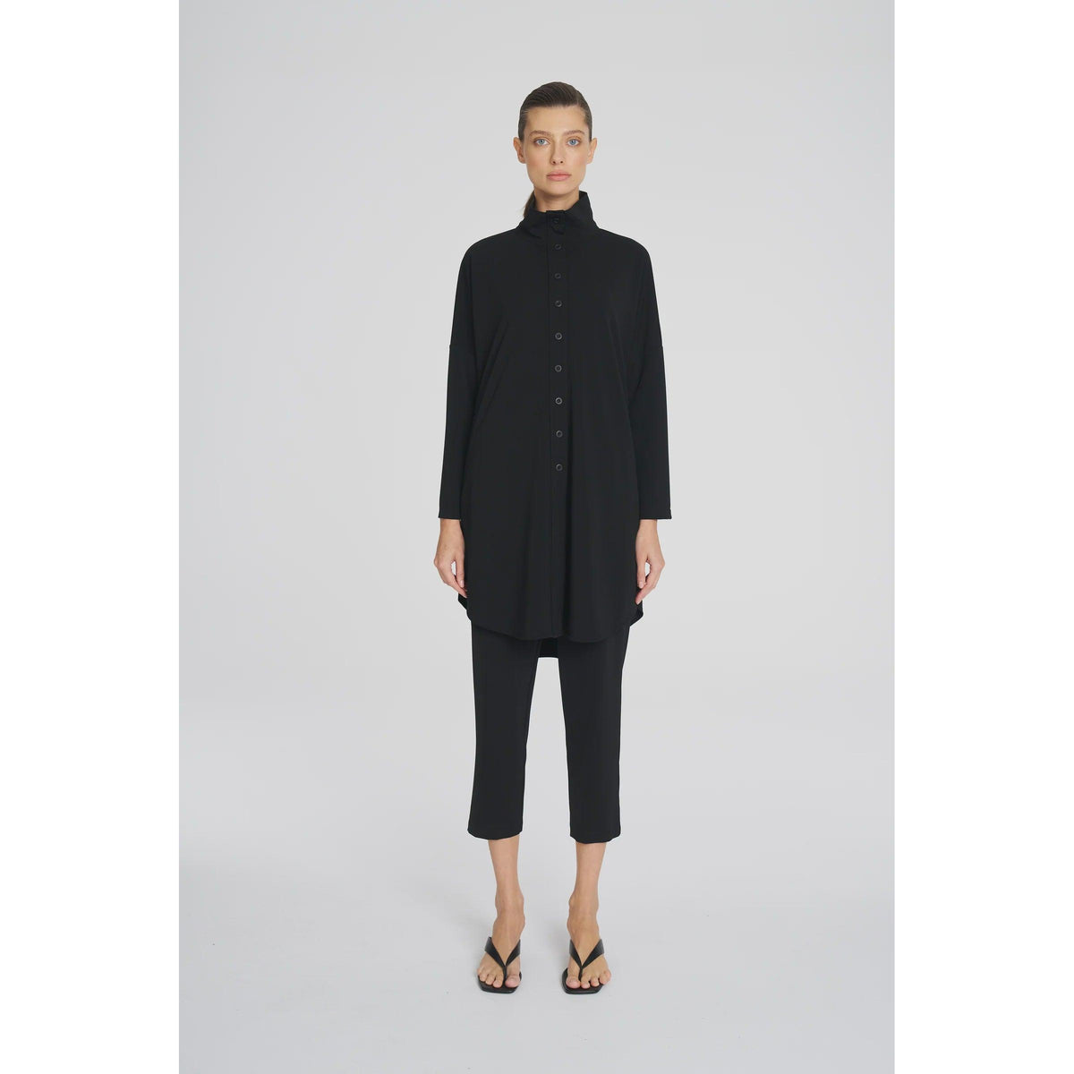 Mela Purdie Tab Funnel Jacket - Black  Mela Purdie Pisces Boutique