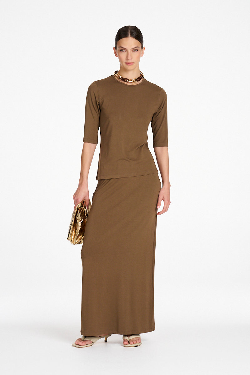 Signature By Mela Purdie Half Sleeve Top - Umber