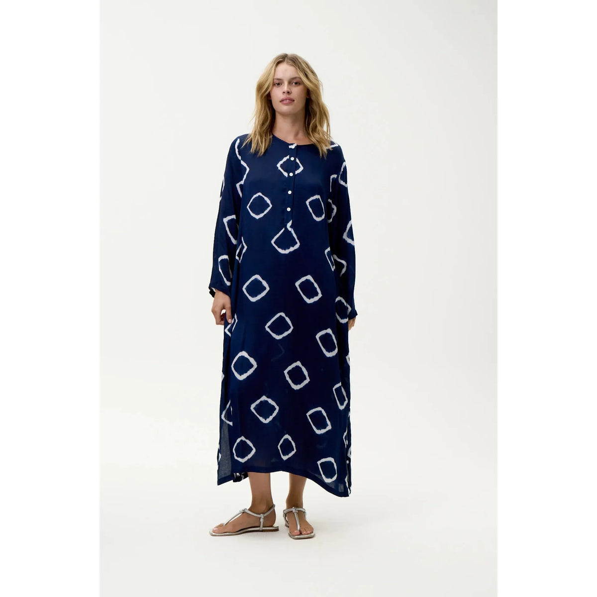 One Season Llew Maxi - Atlas - Cupro - Navy  One Season Pisces Boutique