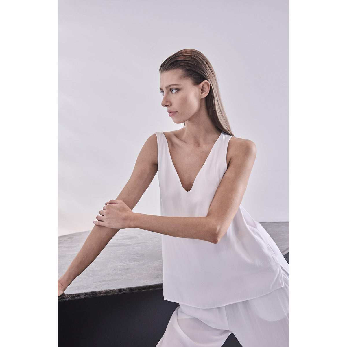 Mela Purdie Audrey Tank - White