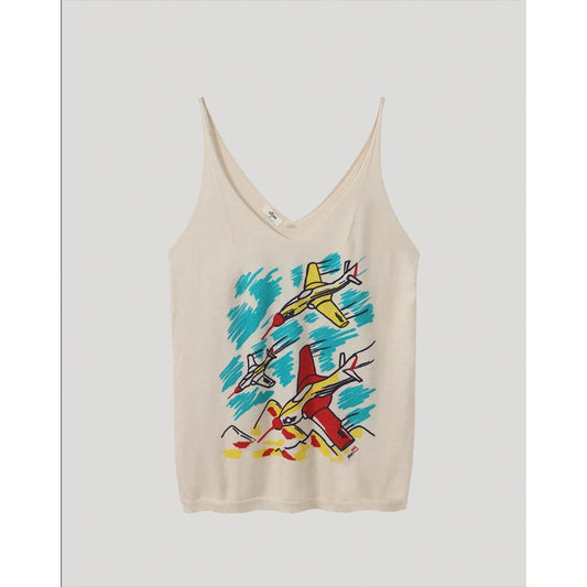 ME 369 Leo Tank Top - Airplane  ME369 Pisces Boutique