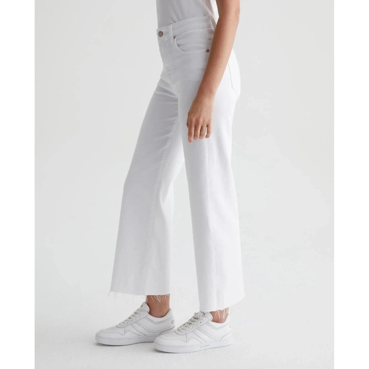 AG Saige Wide Leg Crop - Modern White