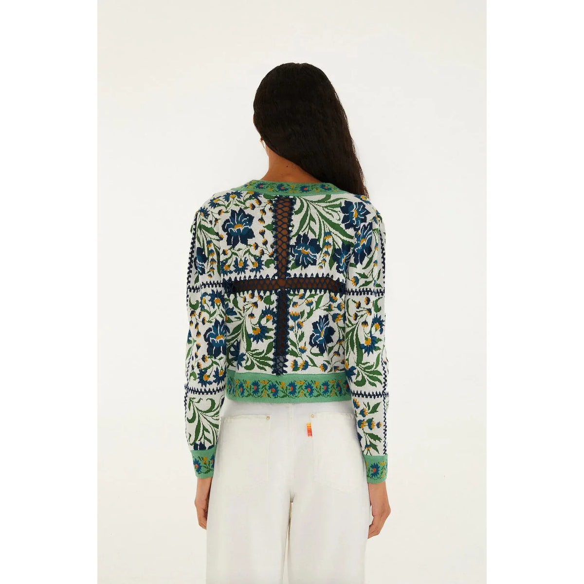 Farm Rio Manoela Knit Cardigan - Off White  Farm Rio Pisces Boutique