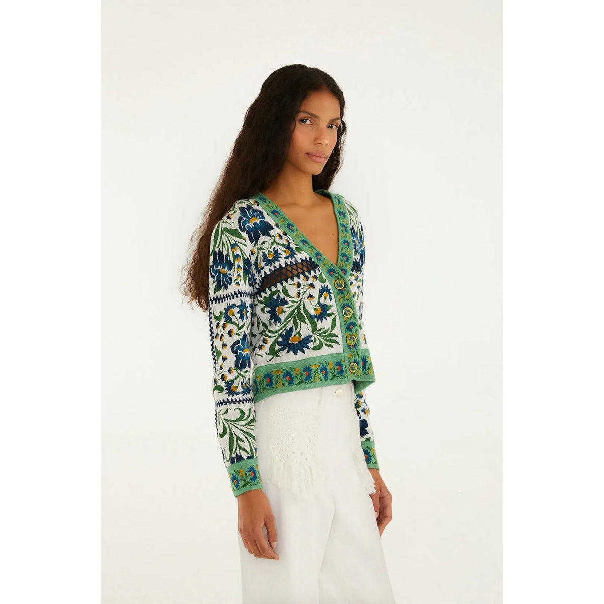 Farm Rio Manoela Knit Cardigan - Off White  Farm Rio Pisces Boutique