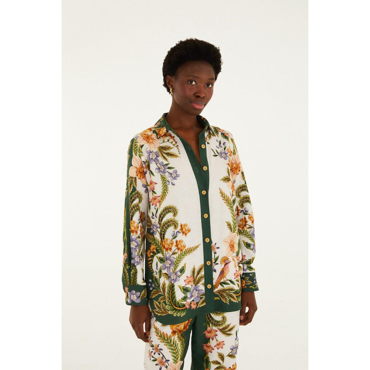 Farm Rio Nature Sand Shirt - Sand  Farm Rio Pisces Boutique
