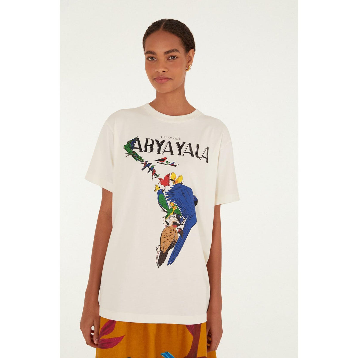Farm Rio Abya Yala Relaxed T Shirt - Off White  Farm Rio Pisces Boutique