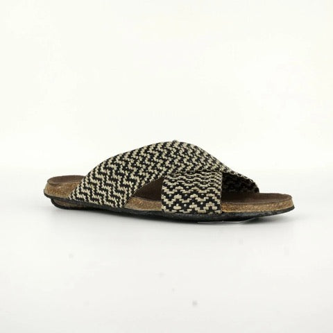 Bosabo Tresse Tissu Bandeau - Noir / Beige  Bosabo Pisces Boutique