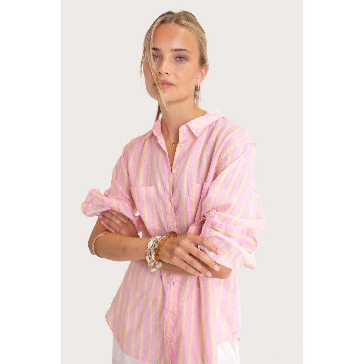 Hut Clothing Lemon Drop Stripe  Hut Clothing Pisces Boutique