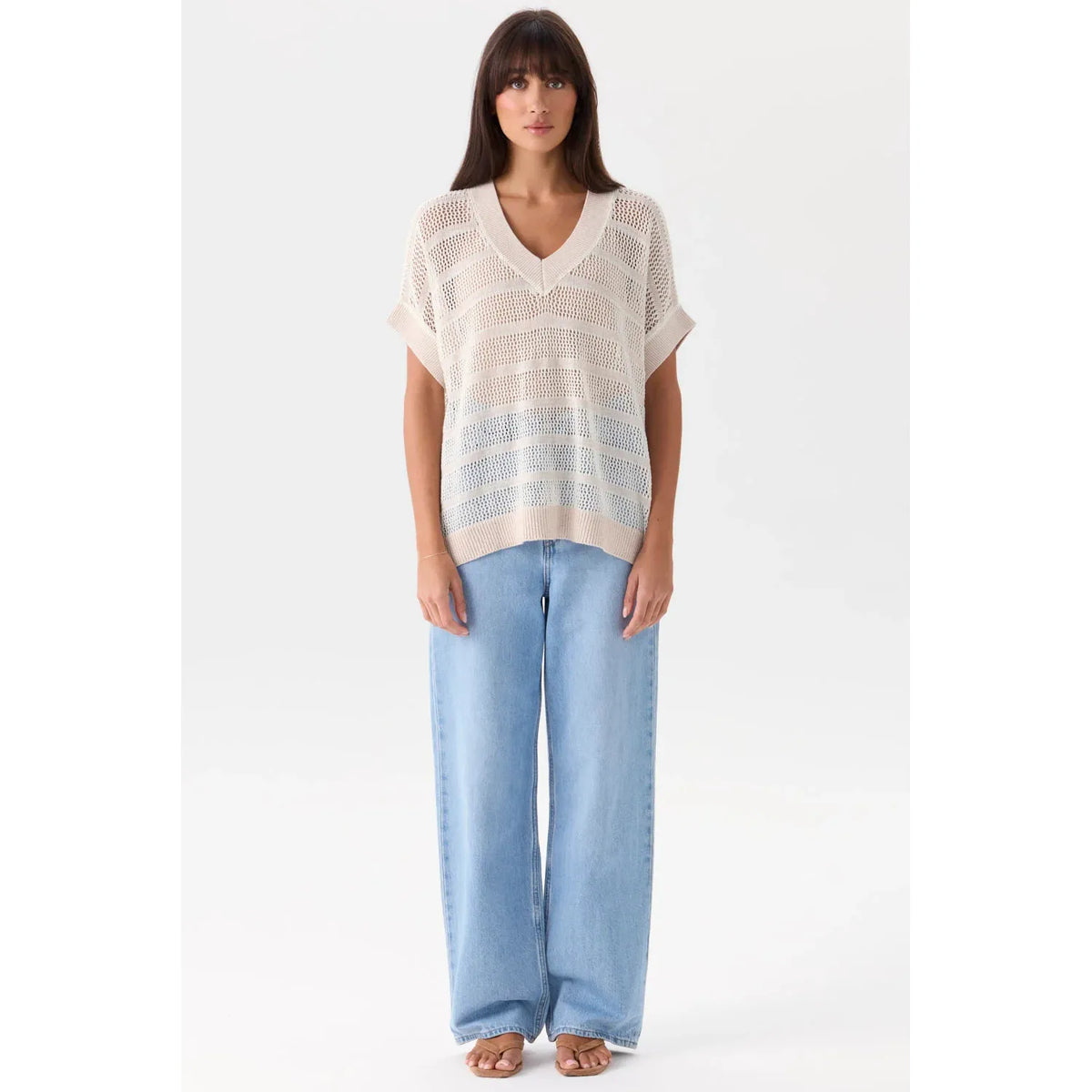 Mia Fratino Sanremo Vest - White / Calico  Mia Fratino Pisces Boutique