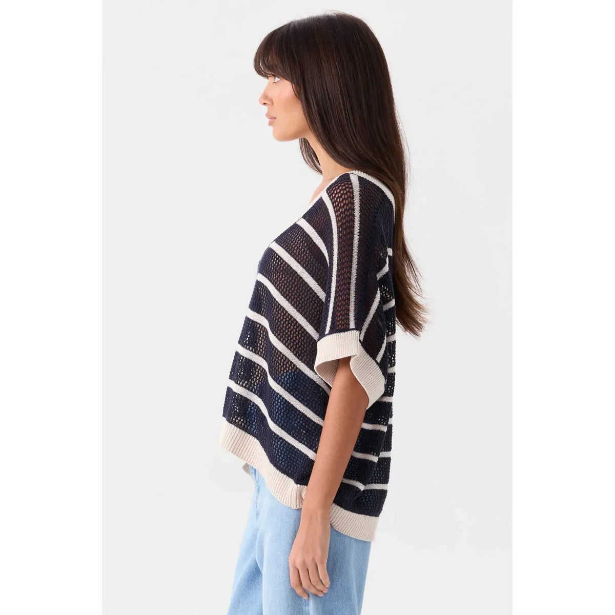 Mia Fratino Sanremo Vest - Navy / Calico  Mia Fratino Pisces Boutique