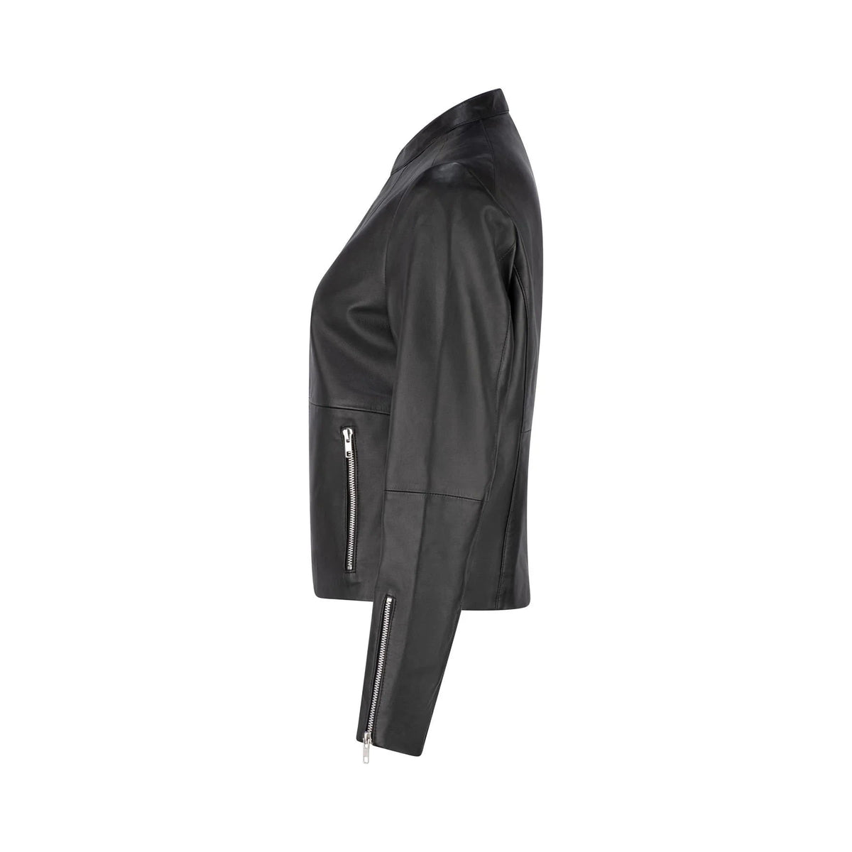 Caravan & Co Hudson Leather Bomber Jacket - Black