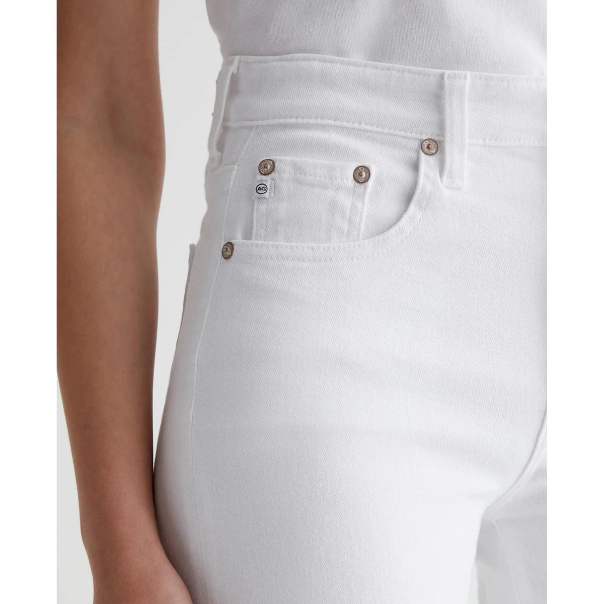 AG Saige Wide Leg Crop - Modern White