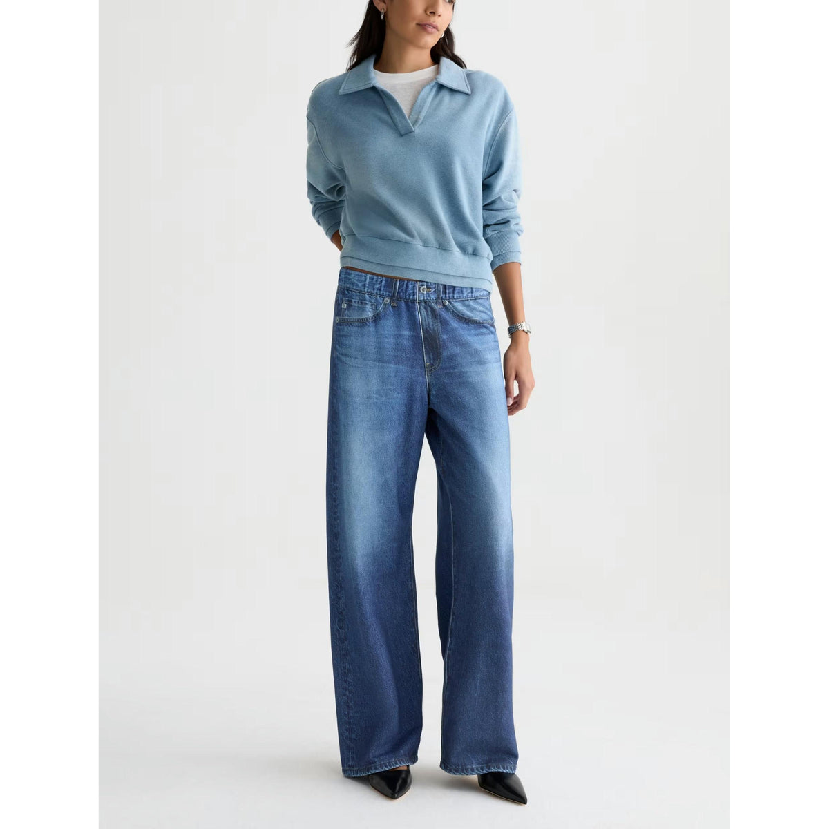 AG Adria Sweatpant - Blue  Adriano Goldschmied Pisces Boutique