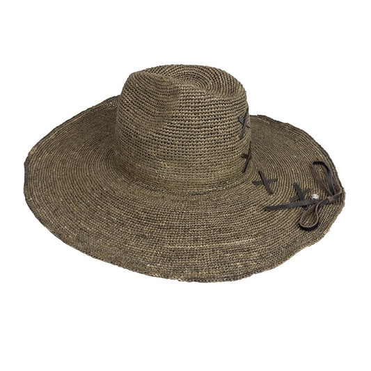 Made In Mada Aziz Hat Lace - Taupe  Made in Mada Pisces Boutique