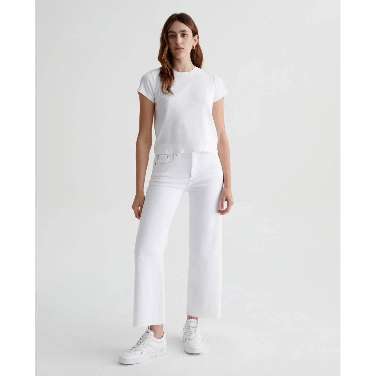 AG Saige Wide Leg Crop - Modern White