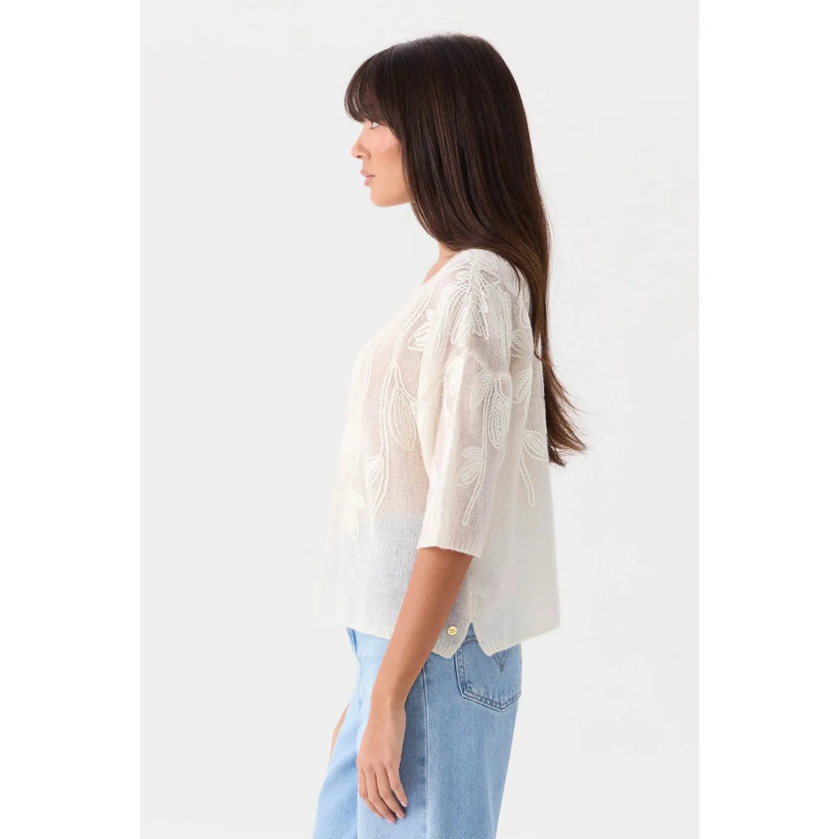 Mia Fratino Helena Tee - Cloud  Mia Fratino Pisces Boutique