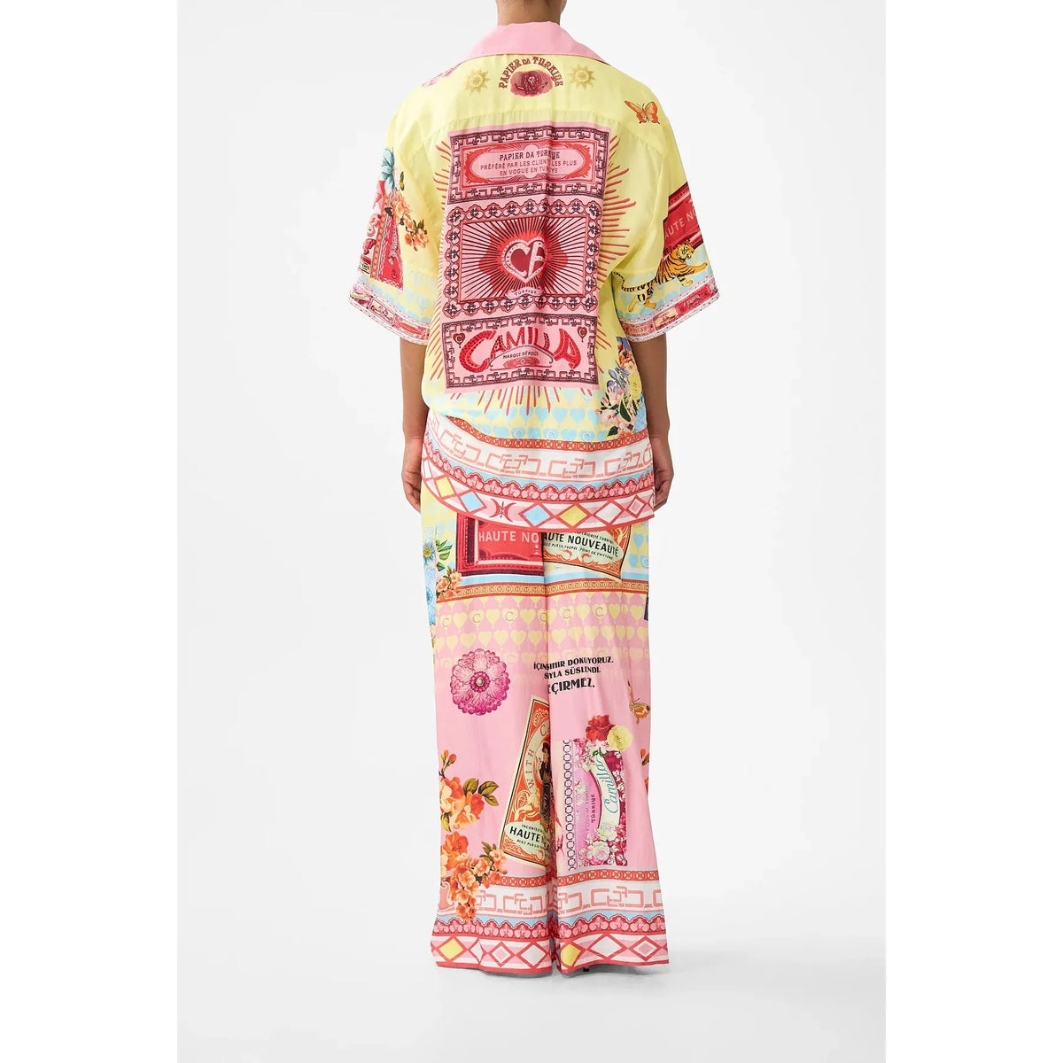 Camilla Straight Leg Pant - Collage Kingdom Collking  Camilla Pisces Boutique