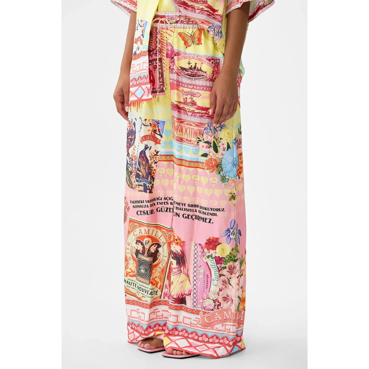 Camilla Straight Leg Pant - Collage Kingdom Collking  Camilla Pisces Boutique