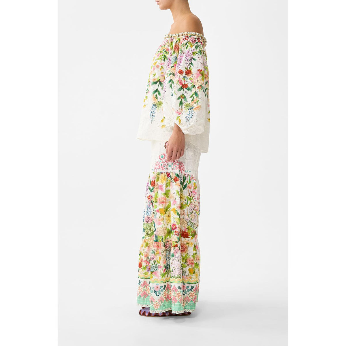 Camilla Frill Off Shoulder Top - The Call Of Catalonia Callcata  Camilla Pisces Boutique