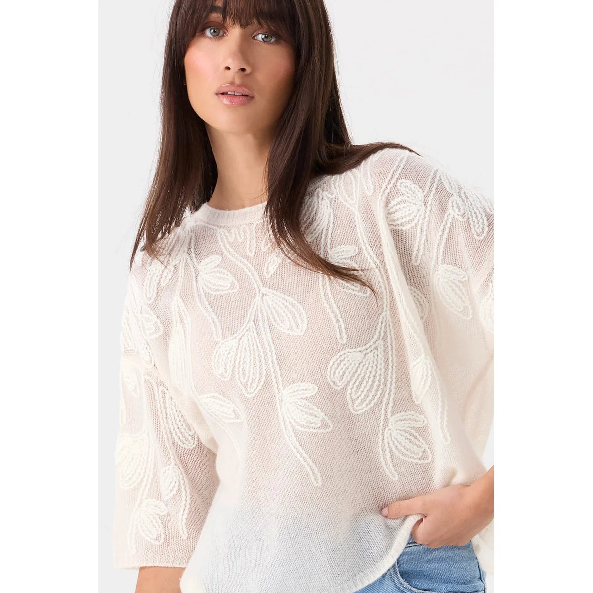 Mia Fratino Helena Tee - Cloud  Mia Fratino Pisces Boutique