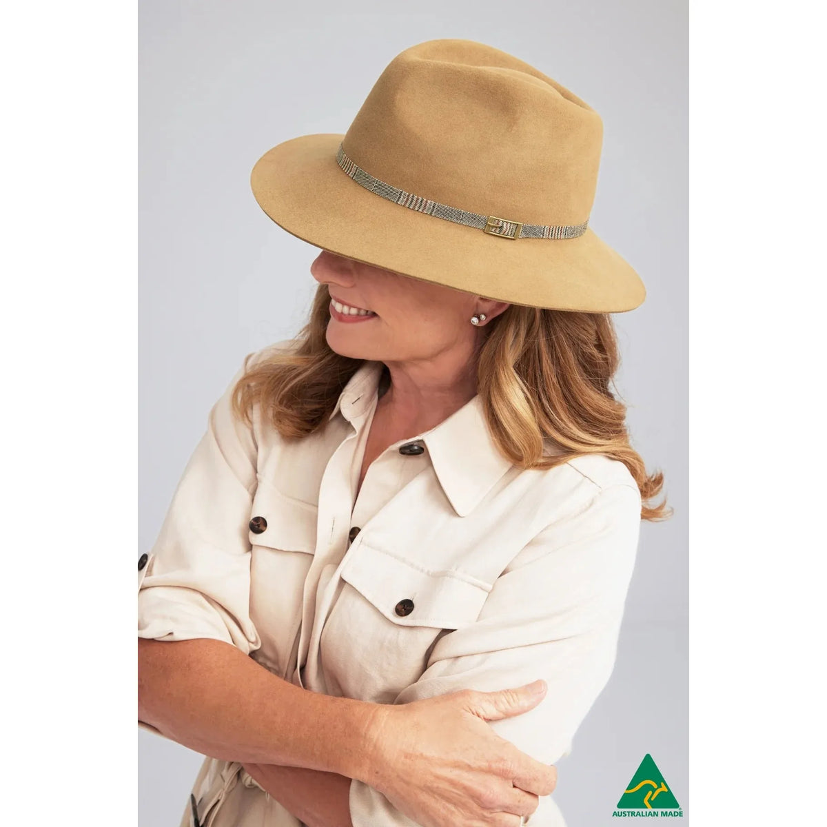 Canopy Bay Gibson Felt Fedora - Camel  Canopy Bay Pisces Boutique