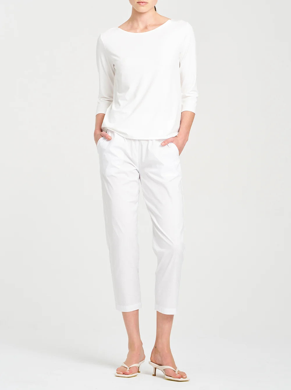 Mela Purdie Relaxed Boat Neck - White