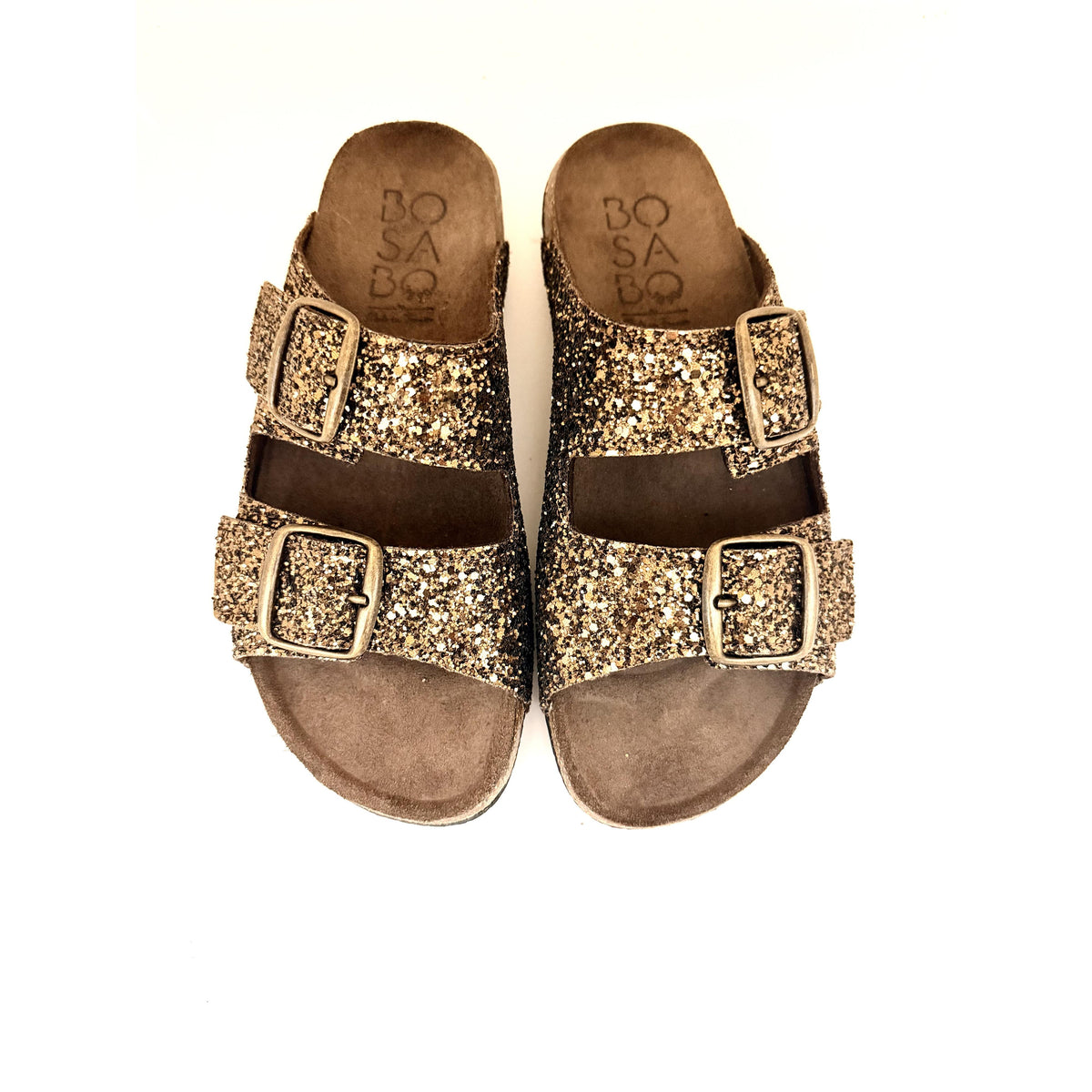 Bosabo Double Buckle - Glitter Bronze  Bosabo Pisces Boutique