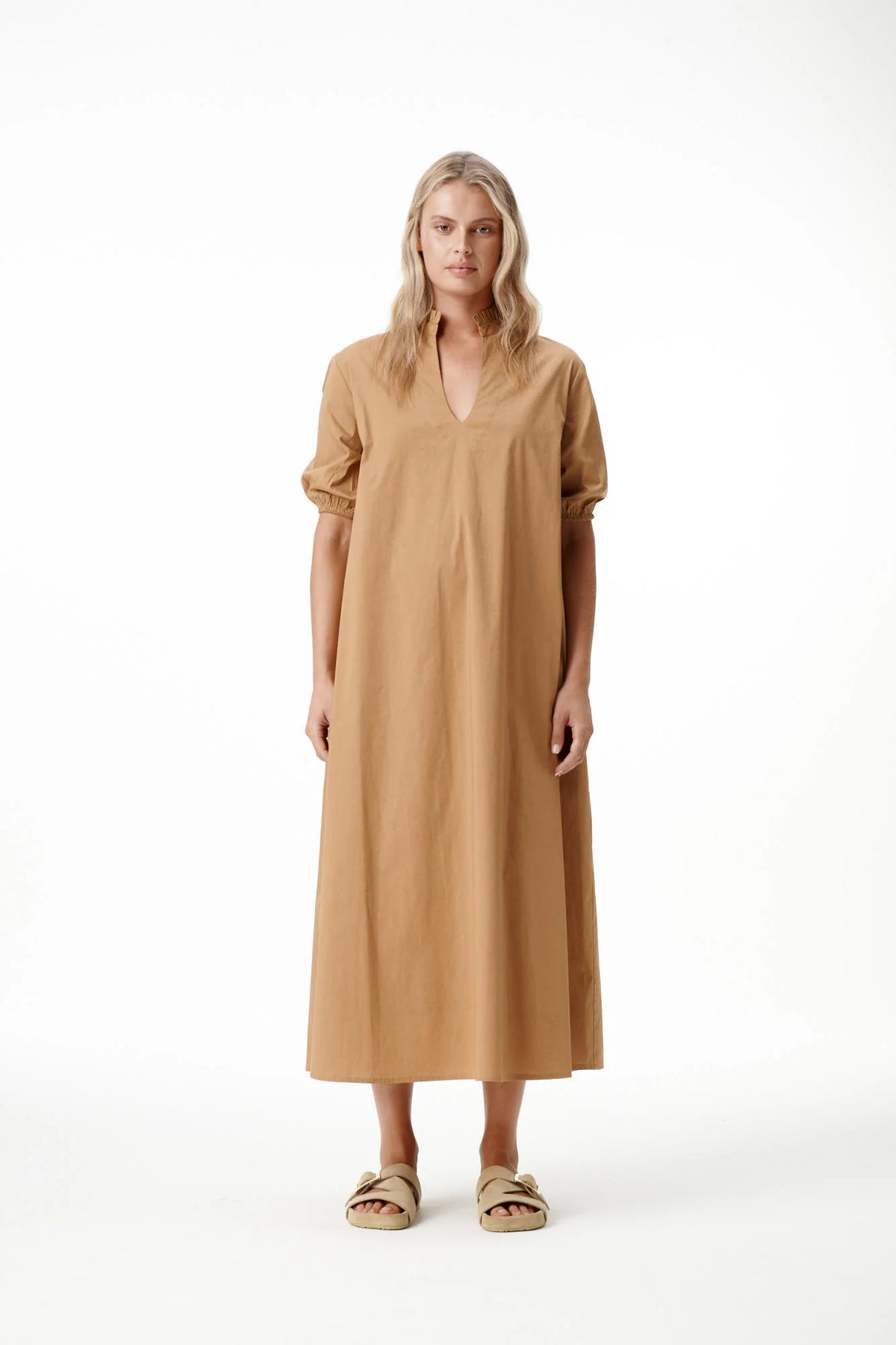 One Season Long Grace Plain Cotton Luxe - Camel