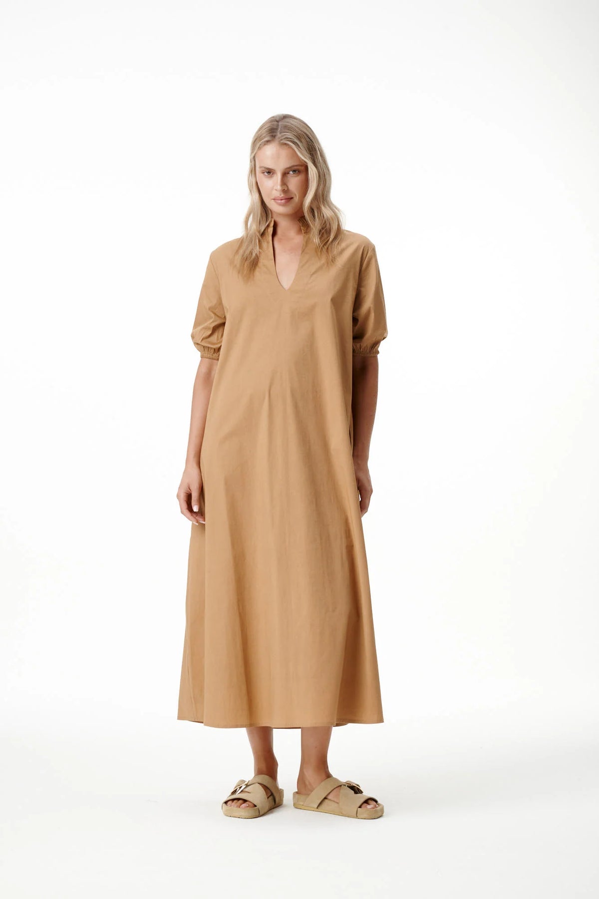 One Season Long Grace Plain Cotton Luxe - Camel