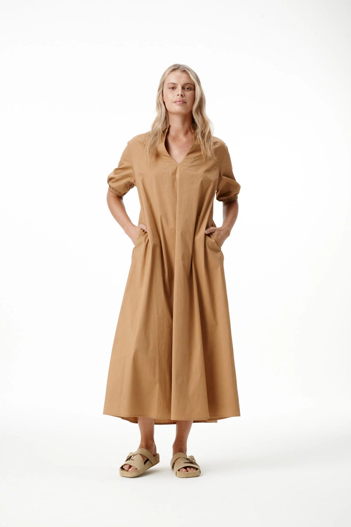 One Season Long Grace Plain Cotton Luxe - Camel
