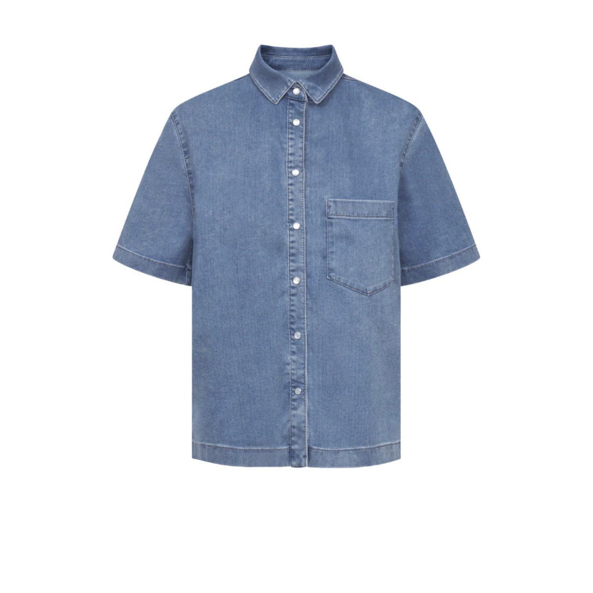 Raffaello Rossi Giullette Soft Super Denim Shirt - Blue  Raffaello Rossi Pisces Boutique