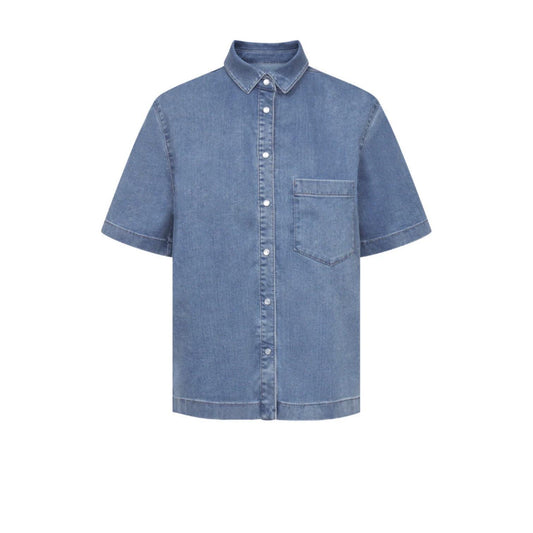 Raffaello Rossi Giullette Soft Super Denim Shirt - Blue  Raffaello Rossi Pisces Boutique