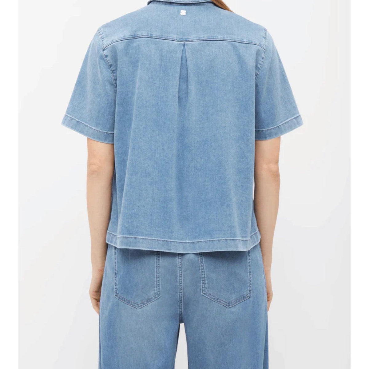 Raffaello Rossi Giullette Soft Super Denim Shirt - Blue  Raffaello Rossi Pisces Boutique