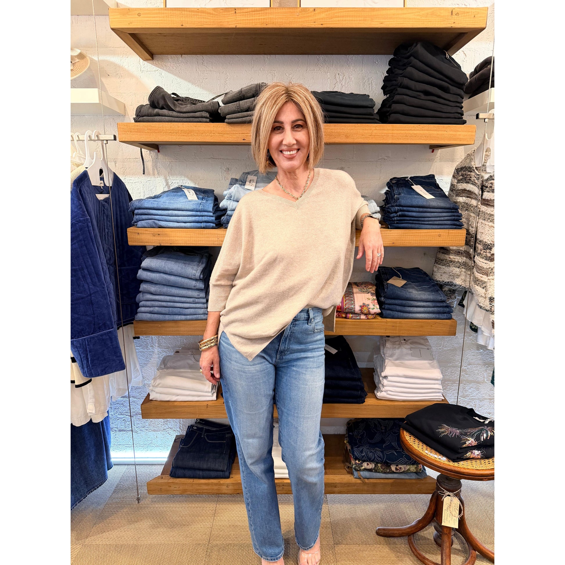 Lili Paris 100% Cashmere - Taupe  Lili Paris Pisces Boutique