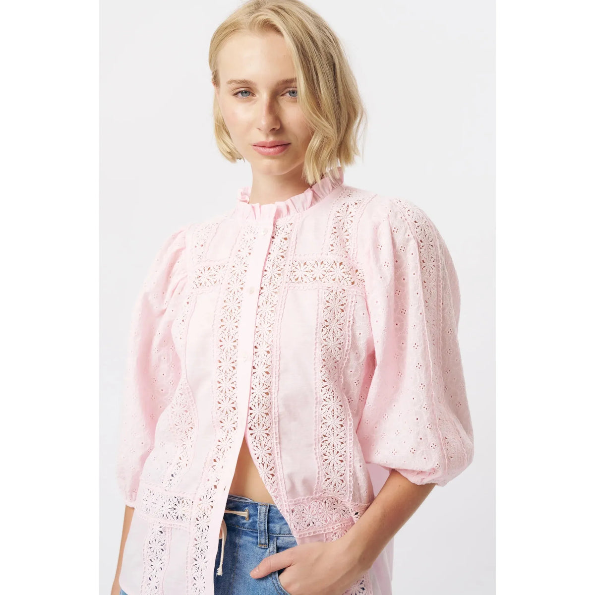 Kireina Isabella Shirt -Pink  Kireina Pisces Boutique