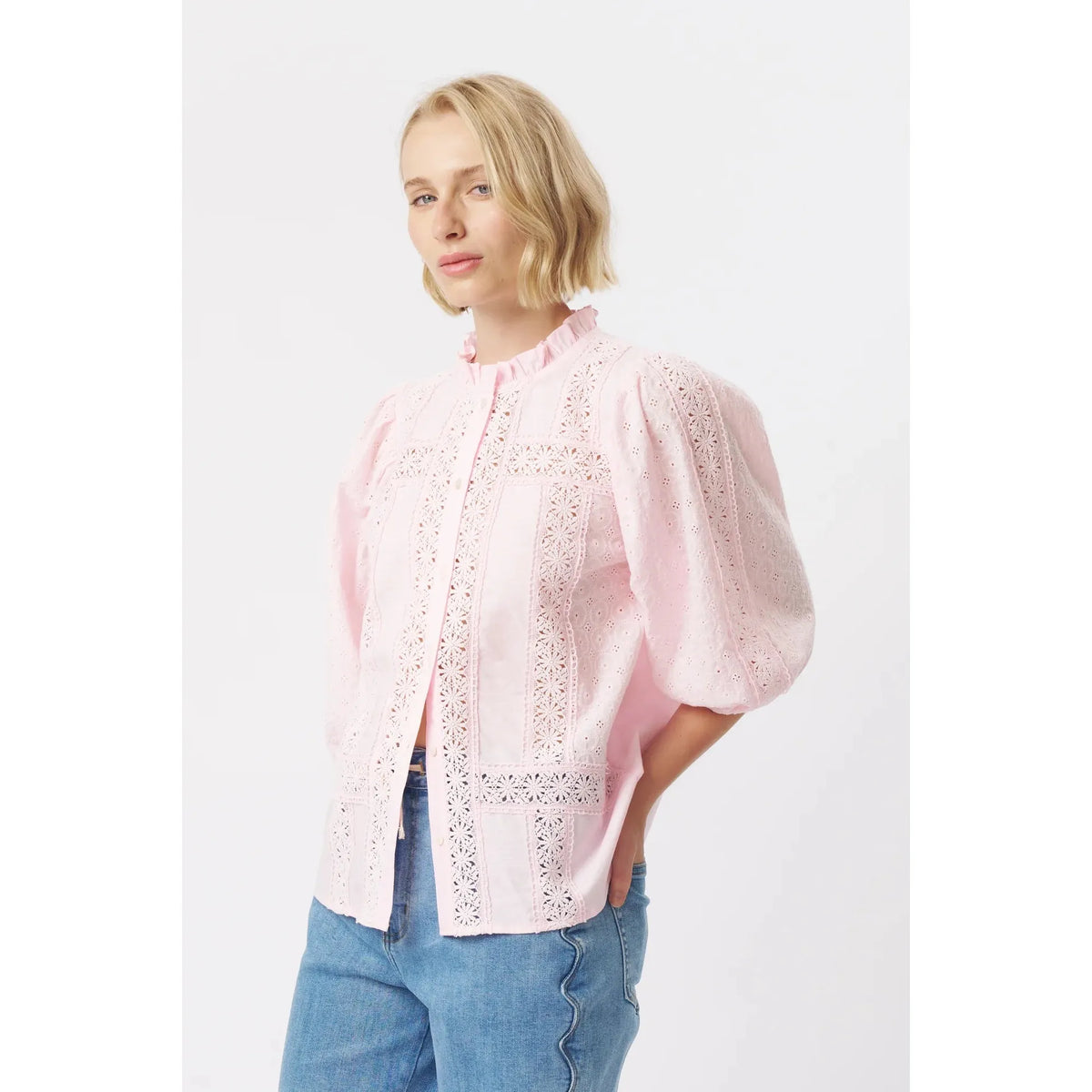 Kireina Isabella Shirt -Pink  Kireina Pisces Boutique