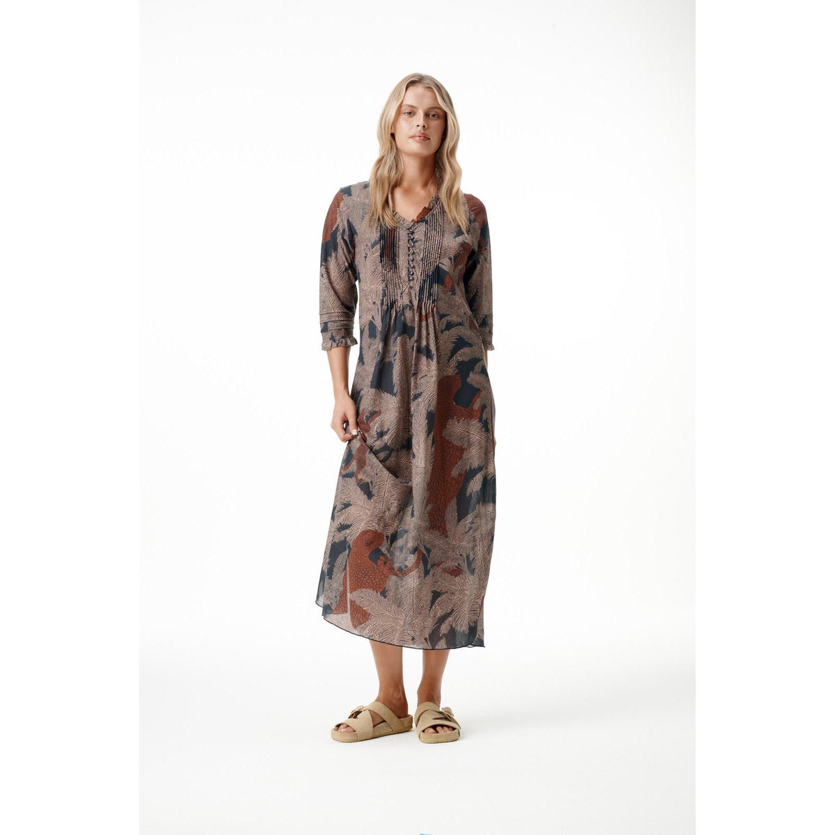 One Season Long Poppy - Palm Safari - Black Camel  One Season Pisces Boutique