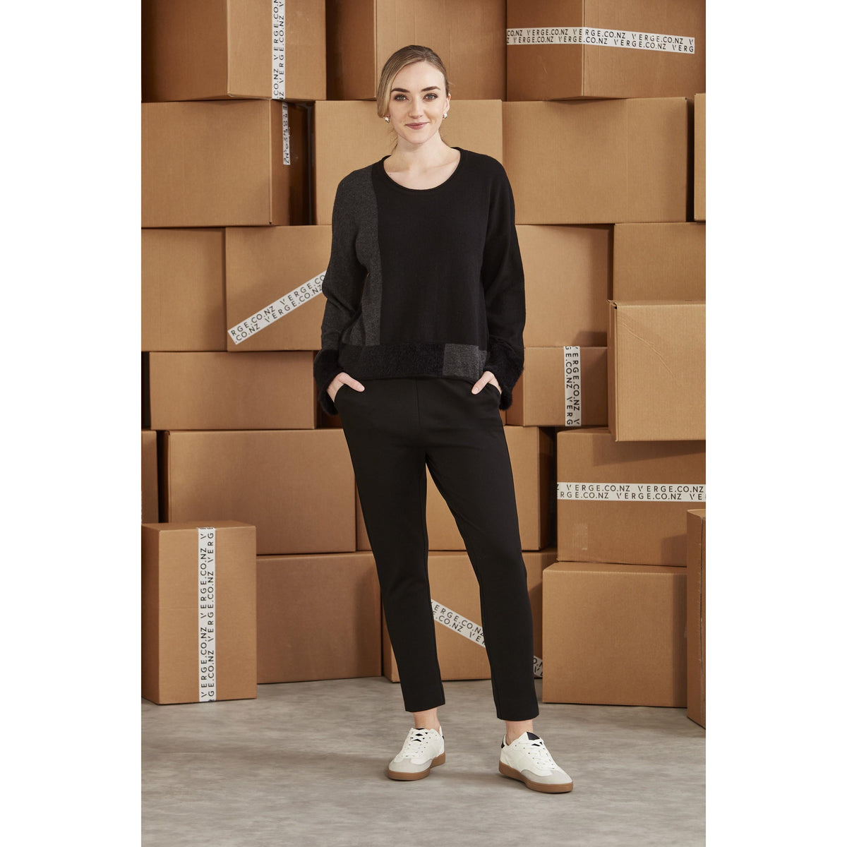 Verge Loom Sweater - Black
