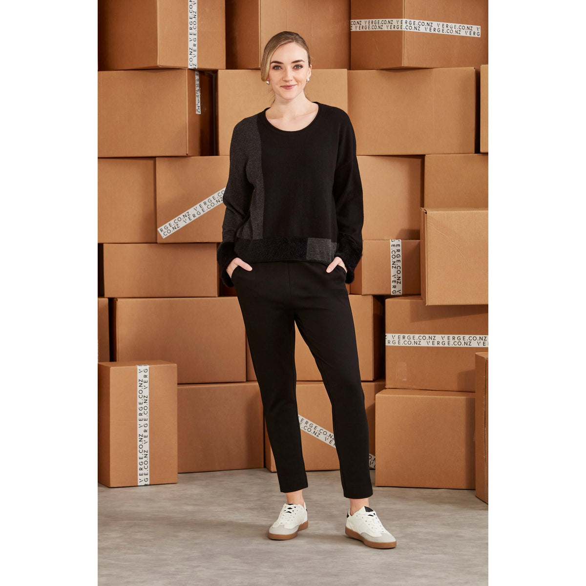 Verge Loom Sweater - Black