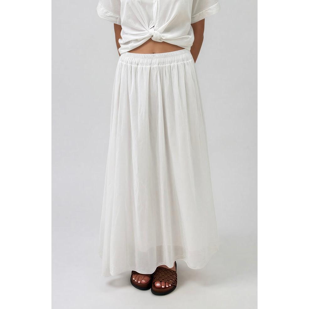 La Gemme Marta Skirt - White  La Gemme Pisces Boutique