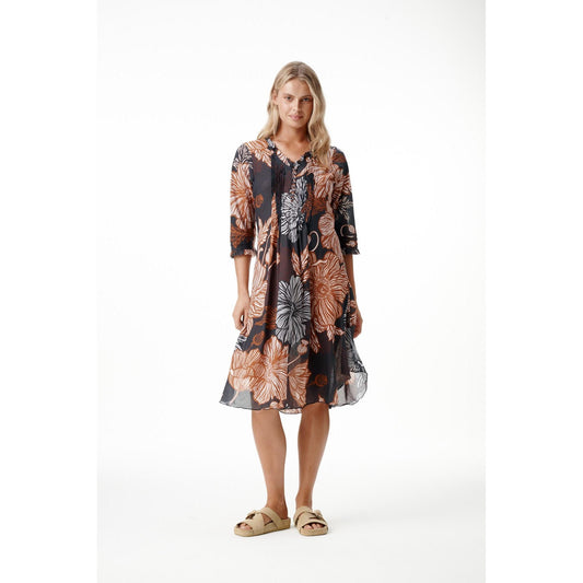 One Season Middy Poppy - Desert - Black / Tan  One Season Pisces Boutique