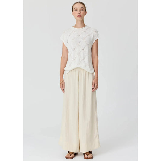 POL Rosin Pointelle Tee - White  POL Pisces Boutique